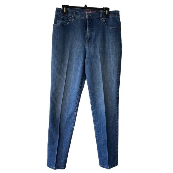 Gloria Vanderbilt Medium Wash Straight Leg Jeans, Size 12 - Picture 1 of 6